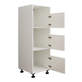 Interiax WASHWALL 'Mary' Armoire à panier à linge pour machine à laver Blanc - Armoire de tri de linge - 162x50x67.5 cm