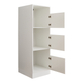 Interiax WASHWALL 'Mary' Armoire à panier à linge pour machine à laver Blanc - Armoire de tri de linge - 162x50x67.5 cm