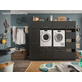 Interiax WASHWALL 'Mary' Armoire de rangement pour lave-linge Anthracite - Avec 3 étagères - 162x50x67.5 cm