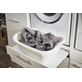 Interiax WASHWALL 'Mary' Armoire murale pour lave-linge ou sèche-linge Blanc - Avec 1 tiroir pour panier à linge et 1 compartiment de rangement avec 2 portes - Armoire pour lave-linge - 162x67.5x67.5 cm