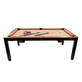 North Essence Zwart / Walnut 7FT Combi Pooltafel / Eettafel