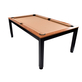 North Essence Zwart / Walnut 7FT Combi Pooltafel / Eettafel