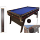 TopTable Magiq Pooltafel Zwart/Blauw 6,5FT