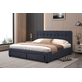 Interiax Jake bed - Grijs Stof -160x200 cm - Inclusief Lattenbodem