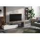 Tv-meubel Dee - Wit Mat/Beton (180x40x40cm)