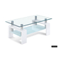 Salontafel Alana Rechthoekig Hoogglans wit