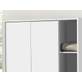 Interiax Kledingkast 'Amelie' – 3 Deuren, 1 Hanger & 4 Legplanken | Wit | 180x120x54 cm