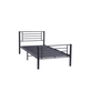 Interiax Otis Bed - Donkergrijs Metaal  - 90x200 cm -  Inclusief Lattenbodem