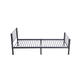 Interiax Otis Bed - Donkergrijs Metaal  - 90x200 cm -  Inclusief Lattenbodem