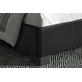 Interiax George Bed - Zwart PU Leder - 140x200 cm - Inclusief Lattenbodem