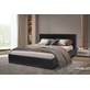 Interiax George Bed - Zwart PU Leder - 160x200 cm - Inclusief Lattenbodem
