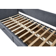 Interiax Liam Bed - Grijs Stof - 90x200cm - 2 schuiven