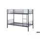 Interiax Ken Stapelbed - Grijs Metaal - 90x200 cm - Splitsbaar
