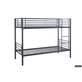 Interiax Ken Stapelbed - Grijs Metaal - 90x200 cm - Splitsbaar