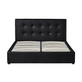 Interiax Morris Bed - Zwart PU leder - 160x200 cm - Inclusief Opbergkoffer