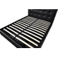 Interiax Morris Bed - Zwart PU leder - 160x200 cm - Inclusief Opbergkoffer