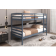 Interiax Tommy Stapelbed - Massief Grenen Grijs - 90x 200 cm - Splitsbaar