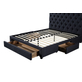  Interiax Dex Bed - Comfort inclusief 3 schuiven in Grijs met lattenbodem (160 x 200 cm) 