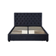 Interiax Dex Bed - Grijs Stof - 160x200 cm - Inclusief Lattenbodem