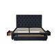 Interiax Dex Bed - Grijs Stof - 160x200 cm - Inclusief Lattenbodem
