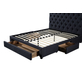 Interiax Dex Bed - Grijs Stof - 160x200 cm - Inclusief Lattenbodem