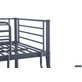 Interiax Trio Stapelbed - Metaal Donkergrijs - 140/90x200 cm - Inclusief Lattenbodems 