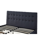 Interiax Jake bed - Grijs Stof -160x200 cm - Inclusief Lattenbodem