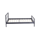 Interiax Lucas Bed - Metaal Donkergrijs -  90x200 cm - Inclusief Lattenbodem 