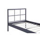 Interiax Lucas Bed - Metaal Donkergrijs -  90x200 cm - Inclusief Lattenbodem 