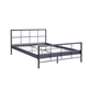 Interiax Lucas Bed - Metaal Donkergrijs - 140x200 cm - Inclusief Lattenbodem 
