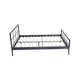Interiax Lucas Bed - Metaal Donkergrijs - 140x200 cm - Inclusief Lattenbodem 