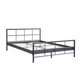 Interiax Lucas Bed - Metaal Donkergrijs - 160x200 cm - Inclusief Lattenbodem 