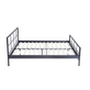 Interiax Lucas Bed - Metaal Donkergrijs - 160x200 cm - Inclusief Lattenbodem 