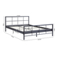 Interiax Lucas Bed - Metaal Donkergrijs - 160x200 cm - Inclusief Lattenbodem 