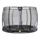 Trampoline enterré EXIT Elegant Premium ø427cm avec filet de sécurité Deluxe - noir