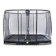 EXIT Elegant Premium inground trampoline 214x366cm met Deluxe veiligheidsnet - zwart