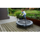 EXIT Tiggy junior trampoline met beugel ø140cm - zwart/grijs