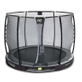 Trampoline enterré EXIT Elegant Premium ø427cm avec filet de sécurité Deluxe - noir