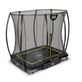 EXIT Silhouette inground trampoline 153x214cm met veiligheidsnet - zwart
