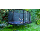 EXIT Elegant trampoline 244x427cm met Economy veiligheidsnet - zwart