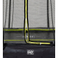 EXIT Silhouette inground trampoline 214x305cm met veiligheidsnet - zwart