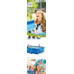 Intex Zwembad rectangular Frame Pool  (300X200X75) Blauw
