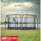 Berg Ultim Champion Flatground Trampoline 500 Grey + Safety Net Deluxe XL