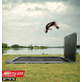 Berg Ultim Champion FlatGround Trampoline 410 Black + AeroWall BLK&GRY