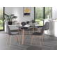 Tafel 'Evi' 120x80 Zwart mat 