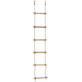 Touwladder met 6 houten sporten