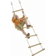 Touwladder met 6 houten sporten
