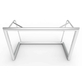 Alusport Verplaatsbaar  Trainingsdoel 1682 (1,60 x 1,00 x 0,58 / 0,80)