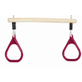 Houten Ringtrapeze met kunststof ringen - Paars