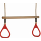 Houten Ringtrapeze met kunststof ringen - Rood